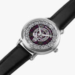 MacDonald Scottish Clan Tartan Crest Badge Silver Automatic Watch Size 46mm