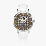 Scottish Borthwick Celtic Circle Silver Automatic Watch Size 46mm