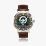 Scottish Kirkpatrick Celtic Circle Silver Automatic Watch Size 46mm