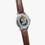 Scottish Sutherland Celtic Ring Silver Automatic Watch Size 46mm