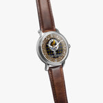 Scottish Clelland Celtic Circle Silver Automatic Watch Size 46mm