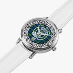 Scottish Gordon Clan Tartan Crest Badge Silver Automatic Watch Size 46mm
