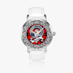 Ramsay Scottish Clan Tartan Crest Badge Silver Automatic Watch Size 46mm