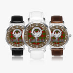 Scottish Leask Celtic Circle Silver Automatic Watch Size 46mm