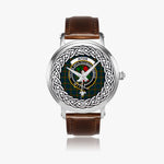Aiton Scottish Clan Tartan Crest Badge Silver Automatic Watch Size 46mm