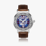 Eliott Scottish Clan Tartan Crest Badge Silver Automatic Watch Size 46mm