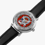 Scott Scottish Clan Tartan Crest Badge Silver Automatic Watch Size 46mm