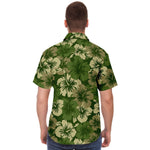 Men Hawaiian Shirt Epic Hibiscus Hawaiian Floral Aloha Camo Hawaiian Men Short Sleeve Shirt