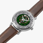 Kincaid Scottish Clan Tartan Crest Badge Silver Automatic Watch Size 46mm