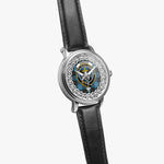 Garden Scottish Clan Tartan Crest Badge Silver Automatic Watch Size 46mm