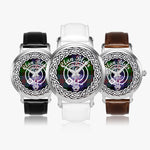 Scottish Blair Clan Tartan Badge Silver Automatic Watch Size 46mm