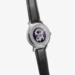 Wedderburn Scottish Clan Tartan Crest Badge Silver Automatic Watch Size 46mm
