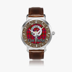 Scottish MacRae Celtic Circle Silver Automatic Watch Size 46mm
