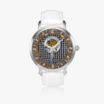 Scottish Gladstone Celtic Circle Silver Automatic Watch Size 46mm