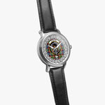 Stirling (of Keir) Scottish Clan Tartan Crest Badge Silver Automatic Watch Size 46mm