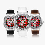 Scottish MacNaughton Clan Tartan Crest Badge Silver Automatic Watch Size 46mm