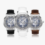 Scottish Tweedie Celtic Circle Silver Automatic Watch Size 46mm