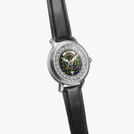 Arnott Scottish Clan Tartan Crest Badge Silver Automatic Watch Size 46mm