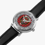 Binning (of Wallingford) Scottish Clan Tartan Crest Badge Silver Automatic Watch Size 46mm
