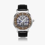 Scottish Hannay Celtic CIrcle Silver Automatic Watch Size 46mm