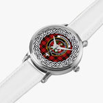Aikenhead Scottish Clan Tartan Crest Badge Silver Automatic Watch Size 46mm