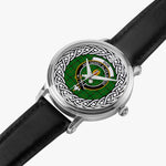 Don Scottish Clan Tartan Crest Badge Silver Automatic Watch Size 46mm