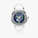 Miller Scottish Clan Tartan Crest Badge Silver Automatic Watch Size 46mm