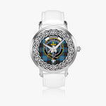 Garden Scottish Clan Tartan Crest Badge Silver Automatic Watch Size 46mm