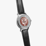 Scottish Sinclair Clan Tartan Crest Badge Silver Automatic Watch Size 46mm