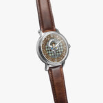 Scottish Bell Celtic Circle Silver Automatic Watch Size 46mm