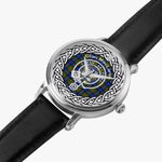Scottish MacLaren Clan Tartan Crest Badge Silver Automatic Watch Size 46mm