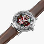 Boyd Scottish Clan Tartan Badge Silver Automatic Watch Size 46mm