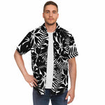 Men Hawaiian Shirt Black Tropical Hawaiian Tropical Holiday Hawaiian Men Short Sleeve Shirt