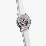 Borthwick Ancient Scottish Clan Tartan Crest Badge Silver Automatic Watch Size 46mm