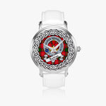 Rattray Scottish Clan Tartan Crest Badge Silver Automatic Watch Size 46mm