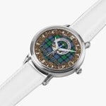 Scottish Morrison Celtic Circle Silver Automatic Watch Size 46mm