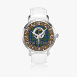 Scottish MacLaren Celtic Circle Silver Automatic Watch Size 46mm