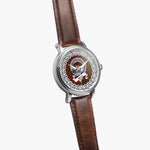 Skene Scottish Clan Tartan Crest Badge Silver Automatic Watch Size 46mm