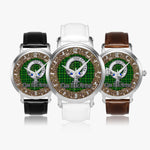 Scottish MacArthur Celtic Circle Silver Automatic Watch Size 46mm
