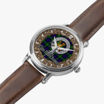 Scottish MacThomas Celtic Circle Silver Automatic Watch Size 46mm