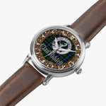 Scottish Riddell Hunting Celtic Circle Silver Automatic Watch Size 46mm