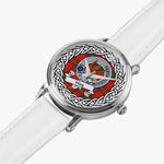 Hay Scottish Clan Tartan Crest Badge Silver Automatic Watch Size 46mm