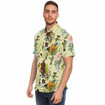 Men Hawaiian Shirt Abstract Art Seamless Pattern Allover Men Short Sleeve Shirt