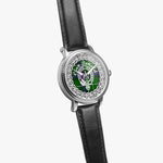 Donald Scottish Clan Tartan Crest Badge Silver Automatic Watch Size 46mm