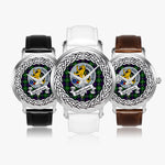 Scottish Sutherland Celtic Ring Silver Automatic Watch Size 46mm