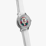 Auchinleck Scottish Clan Tartan Crest Badge Silver Automatic Watch Size 46mm