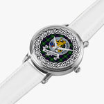 Scottish Sutherland Celtic Ring Silver Automatic Watch Size 46mm