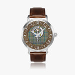 Scottish Balfour Celtic Circle Silver Automatic Watch Size 46mm