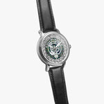 Scottish Kennedy Clan Tartan Crest Badge Silver Automatic Watch Size 46mm