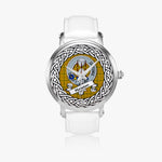 Houston Scottish Clan Tartan Crest Badge Silver Automatic Watch Size 46mm